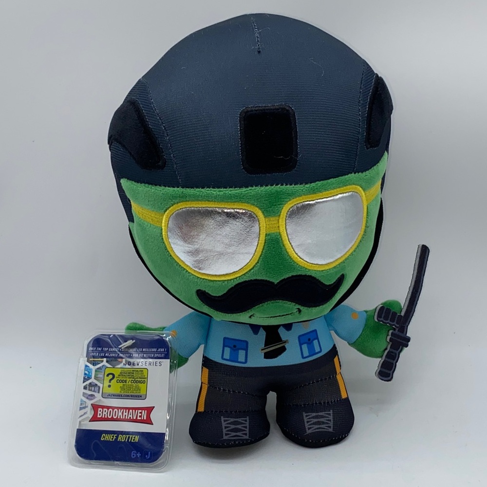 Brookhaven Chief Rotten by Devseries Plush Stuffed Animal Toy with Code